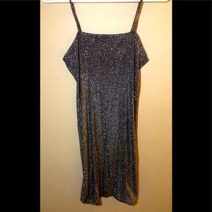 Forever 21 Silver glittery dress